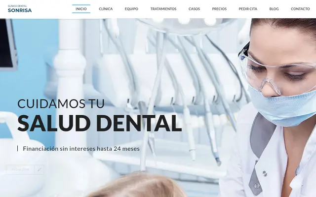 Clínica Dental Sonrisa, web de dentista