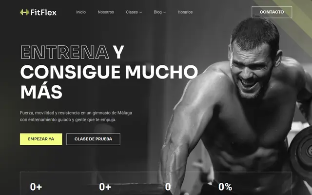 FitFlex, web de gimnasio
